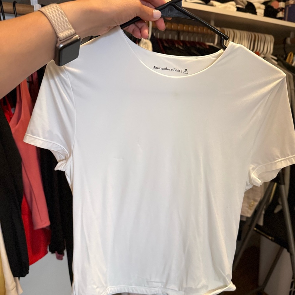 Abercrombie & Fitch Classic White Short Sleeve Tee